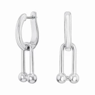 Серебряные серьги-подвески (арт. Т-я-14/4-22)