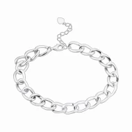 Срiбний Браслет з куб. окс. цирконію плетіння Фантазійне (арт. 20-бк18/02-1)