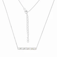 Срiбне кольє з куб. окс. цирконію (арт. 06/22-0кк)