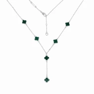 Срiбне кольє з малахітом (арт. 200/06-мал6)