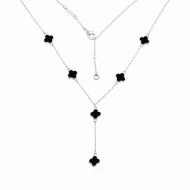 Срiбне кольє з оніксом (арт. 200-ое-6)