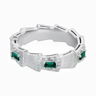 Серебряное Кольцо с куб.окс.циркония (арт. 25/сат/зм-06)