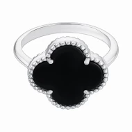 Серебряное Кольцо с ониксом (арт. Экс-2021)