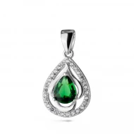 Серебряная Подвеска с фианитом/куб.цирконием (арт. 12-7S06893-Р)