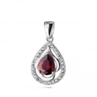 Серебряная Подвеска с фианитом/куб.цирконием (арт. 12-7S06893-Р)