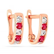 Золотi Сережки з куб. окс. цирконію (арт. 110144к)