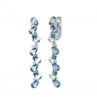 Срiбнi Сережки з кварцом (арт. 2928/9p-QLBQS)