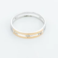 Серебряное кольцо с фианитом (арт. 381к Р)