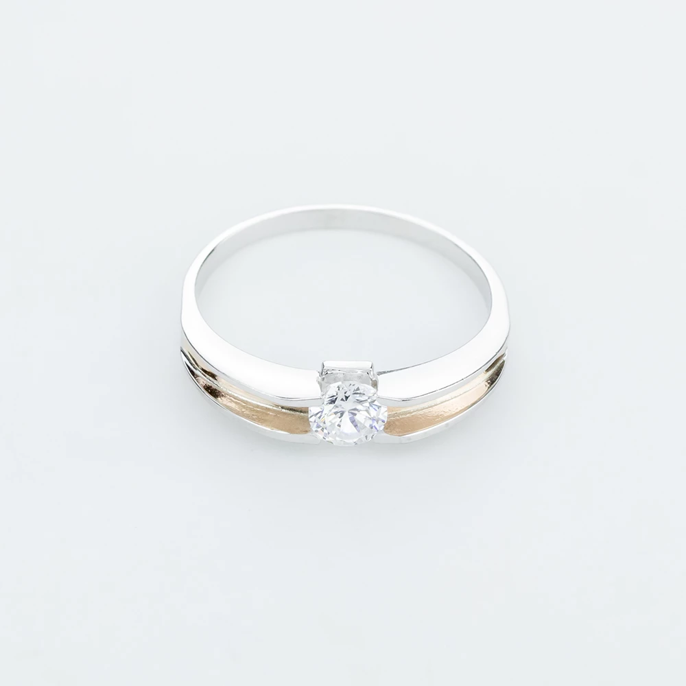 Серебряное Кольцо с фианитом (арт. 404к Р)