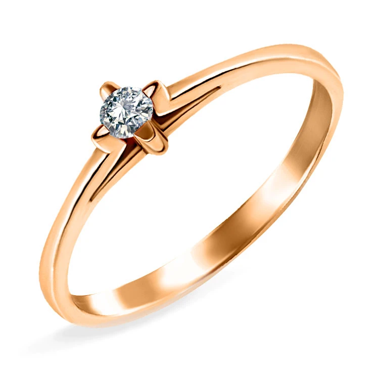 Золотое кольцо с бриллиантами (арт. 101359)