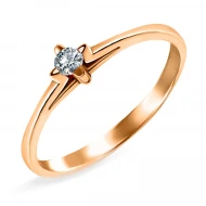 Золота каблучка з діамантами (арт. 101359)