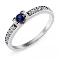 Золотое Кольцо с сапфиром (арт. 150б.сапф.ц)