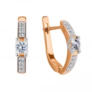 Золотi сережки з діамантами (арт. 150)