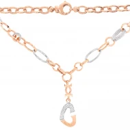 Золотое колье с куб.окс.циркония (арт. 351008П1)