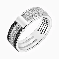 Серебряное кольцо с фианитом (арт. КК2ФО/1193)
