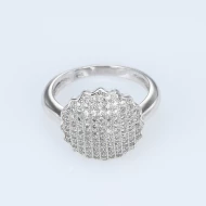 Серебряное кольцо с фианитом/куб.цирконием (арт. 12-7S06531-R)