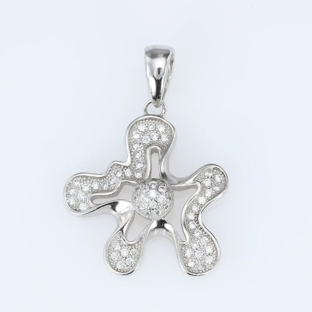 Серебряная Подвеска с фианитом/куб.цирконием (арт. 12-7Р17911)