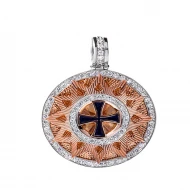 Серебряная Подвеска с куб.окс.циркония (арт. 10424-КМЗР)