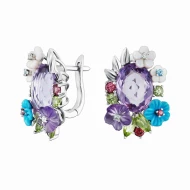 Золотi сережки з діамантами (арт. 11-Е26685А-13.)