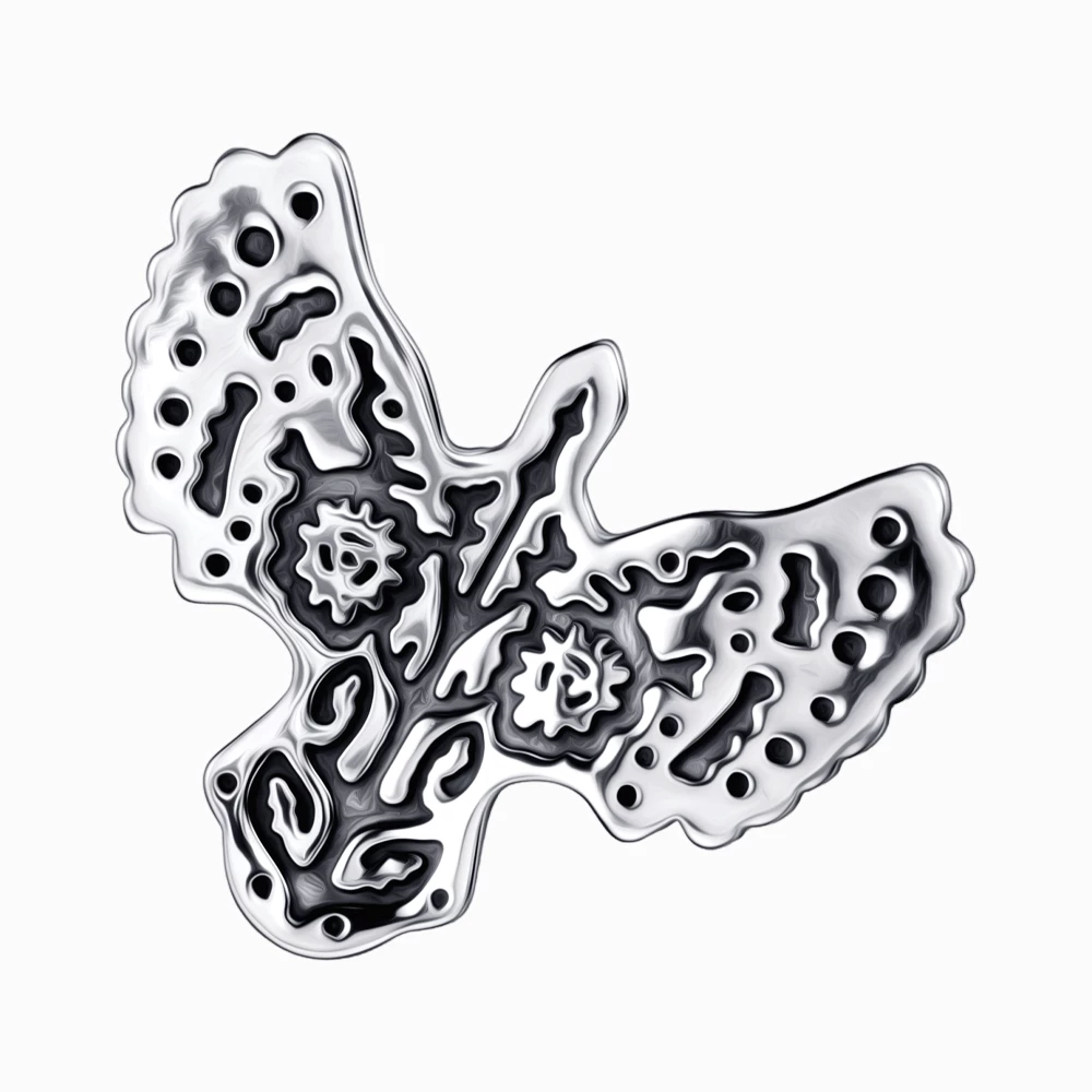 Серебряная брошь (арт. 9534)