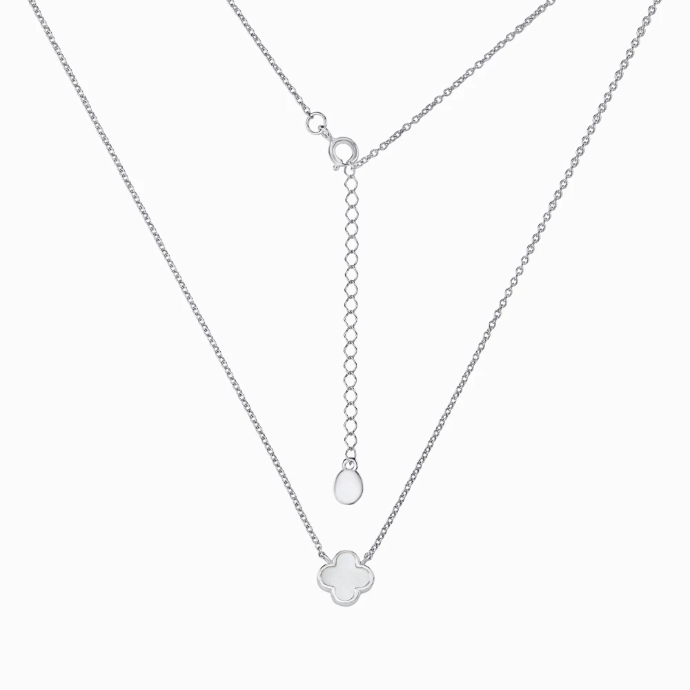 Серебряное колье с перламутром (арт. 1120.2)