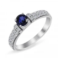 Золота Каблучка з сапфіром (арт. 147б.сапф.ц)