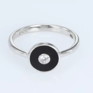 Серебряное кольцо с эмалью (арт. 125388)