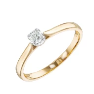 Золотое кольцо с бриллиантом (арт. к136-4)