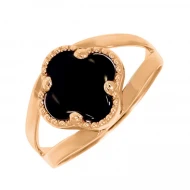 Золотое кольцо с ониксом (арт. 417283)