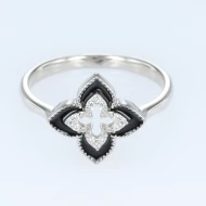 Серебряное кольцо с эмалью (арт. FR19052)