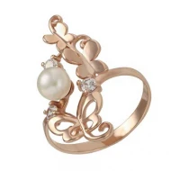 Золота Каблучка з перлами (арт. 380200)