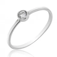 Серебряное кольцо с фианитом (арт. 910159б)
