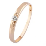Золота обручка з діамантами (арт. К1964)
