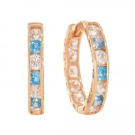 Золотые Серьги с куб.окс.циркония (арт. 101088)