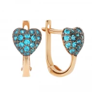 Золотi Сережки з куб. окс. цирконію (арт. 110262г)