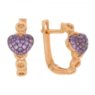 Золотi Сережки з куб. окс. цирконію (арт. 110486ф)