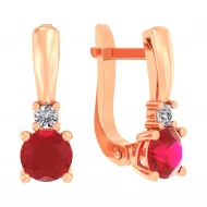 Золотi Сережки з куб. окс. цирконію (арт. 110501к)