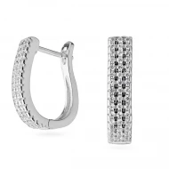 Срiбнi Сережки з куб. окс. цирконію (арт. 12-7E21153)