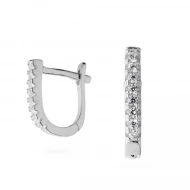 Серебряные Серьги с куб.окс.циркония (арт. 12-7Е17416)