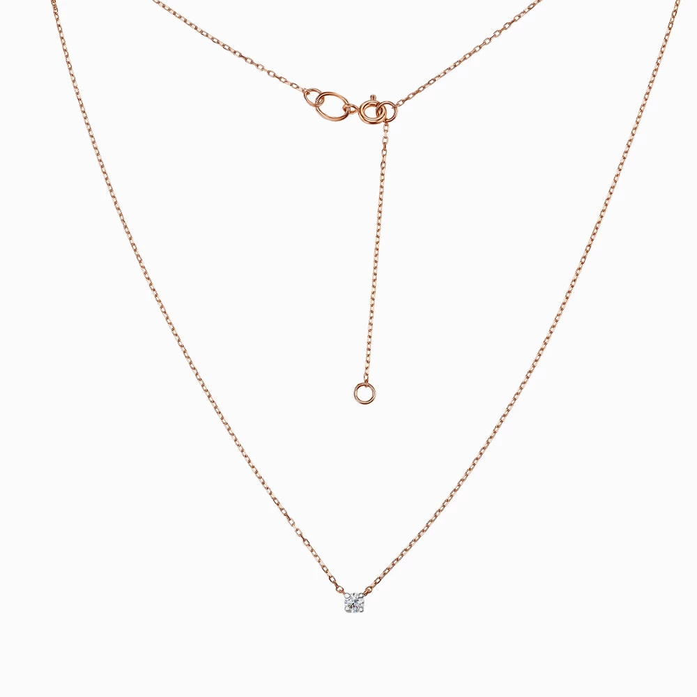 Золотое колье с бриллиантами (арт. КЛк7030)