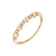 Золотое кольцо с фианитом (арт. 428087)