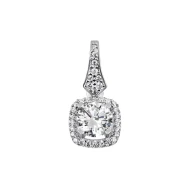 Серебряная Подвеска с куб.окс.циркония (арт. 3954р-CZ)