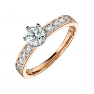 Золотое кольцо с бриллиантом (арт. К597)
