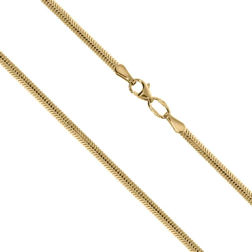 Золотий браслет плетіння Снейк плоский (арт. 256222)