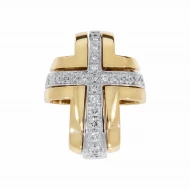 Золотой крестик с бриллиантами (арт. 705-935*)