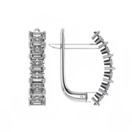 Срiбнi Сережки з куб. окс. цирконію (арт. 20701)