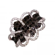 Золота каблучка з діамантами (арт. Q083DNA4WT-10.155-2084)