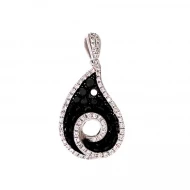 Золота підвіска з діамантами (арт. Q229DBK4WT-10.155-2267)