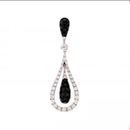 Золота підвіска з діамантами (арт. R262DBK4WG-10.155-2021)