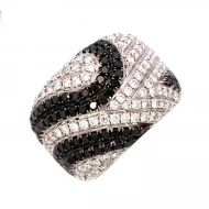 Золота каблучка з діамантами (арт. R31465-6-3-5016)